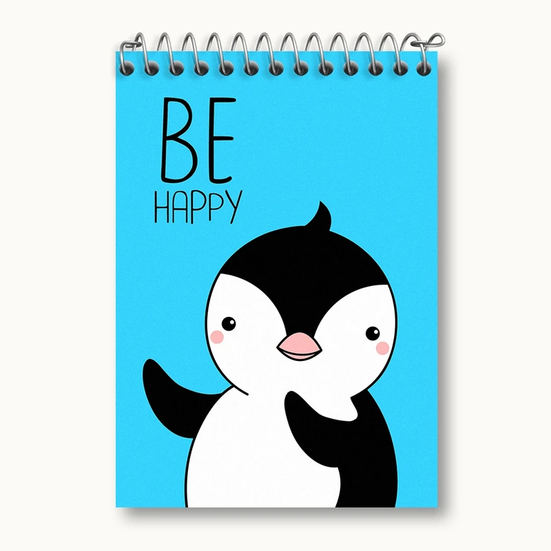 دفتر یادداشت 50 برگ خندالو مدل پنگوئن کیوت کد N1346