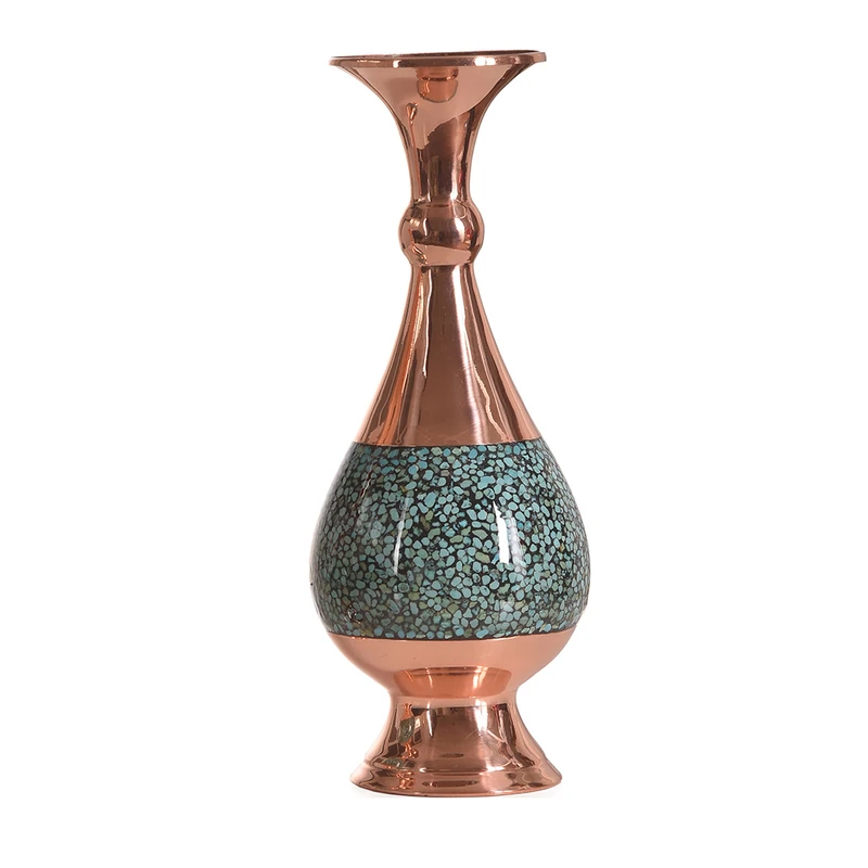 گلدان فیروزه کوبی مدل 20 کد 10