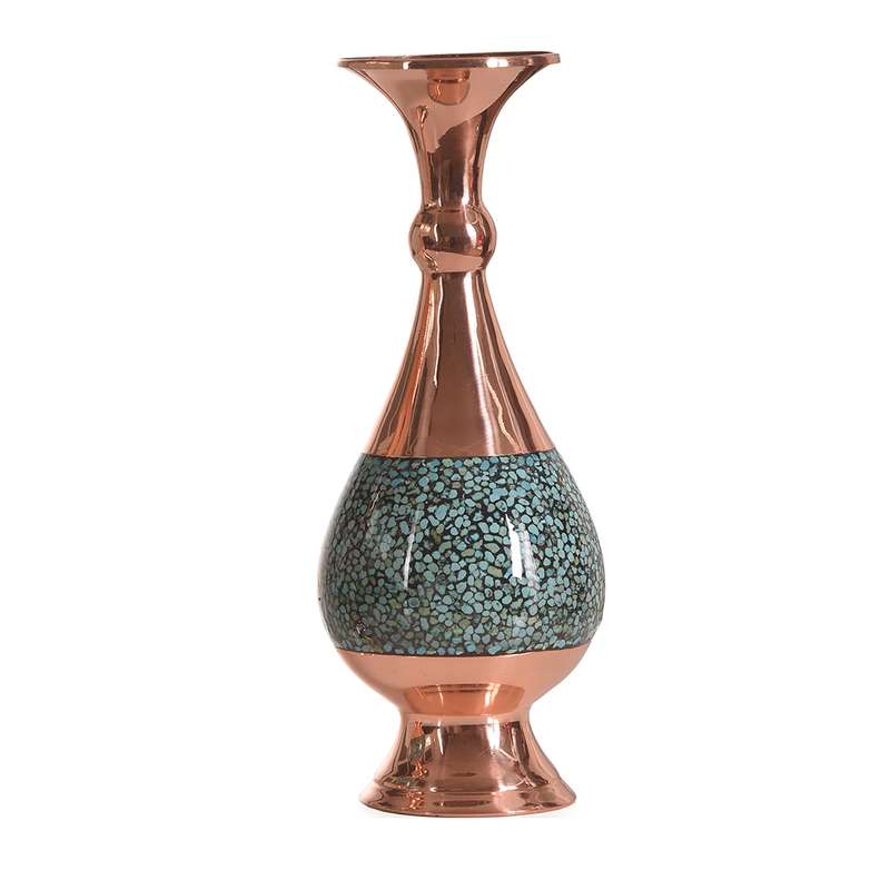 گلدان فیروزه کوبی مدل 20 کد 10