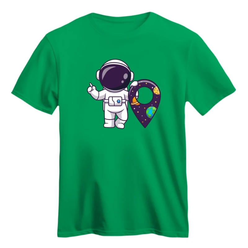 تی شرت آستین کوتاه زنانه مدل فضانورد کد ۸