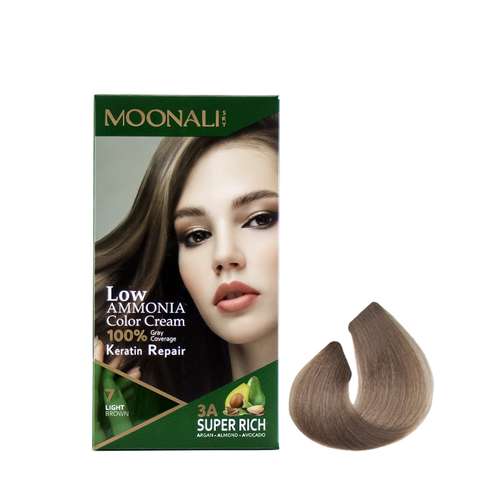 کیت رنگ مو مونالی اسکای شماره 7 حجم 100 میلی لیتر رنگ قهوه ای روشن