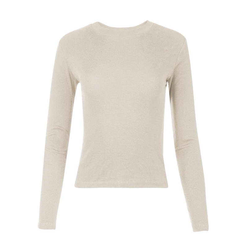 بلوز آستین بلند زنانه سرژه مدل 203513 رنگ کرم