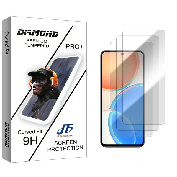 محافظ صفحه نمایش شیشه ای جی اف مدل Diamond GlassMIX2106 مناسب برای گوشی موبایل آنر X8 بسته سه عددی