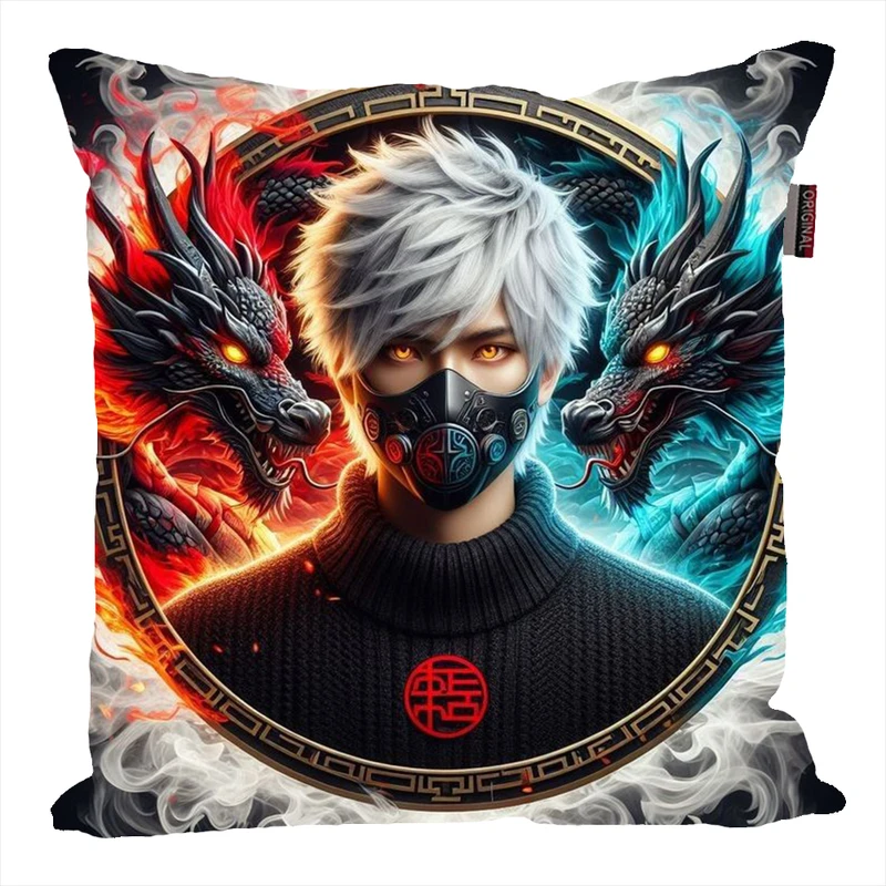 کوسن ناریکو مدل فانتزی طرح انیمه پسر کد 05451