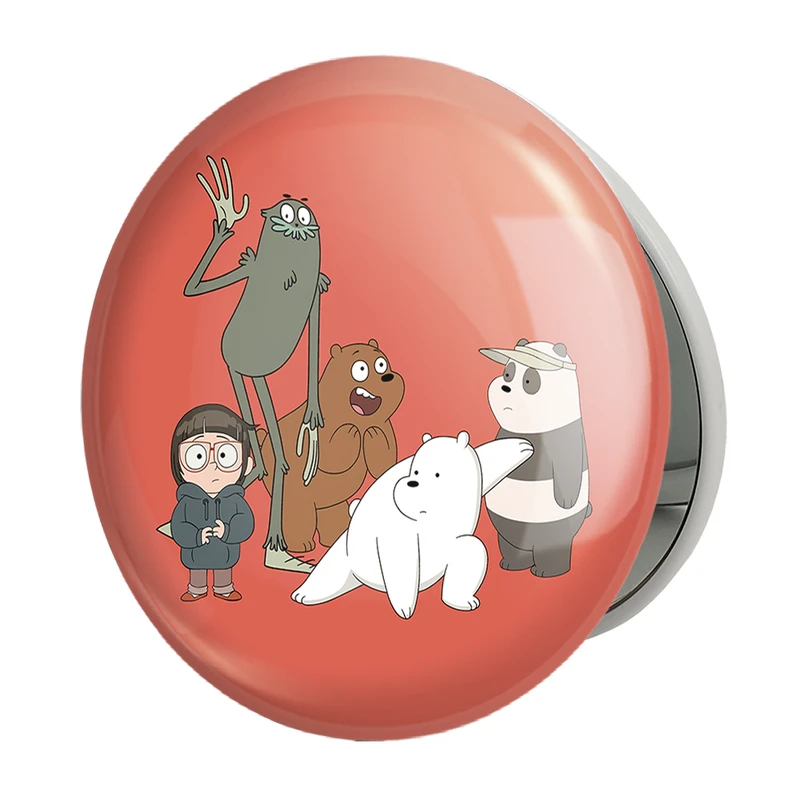 آینه جیبی خندالو طرح انیمیشن سه خرس کله پوک مدل تاشو کد 27634 