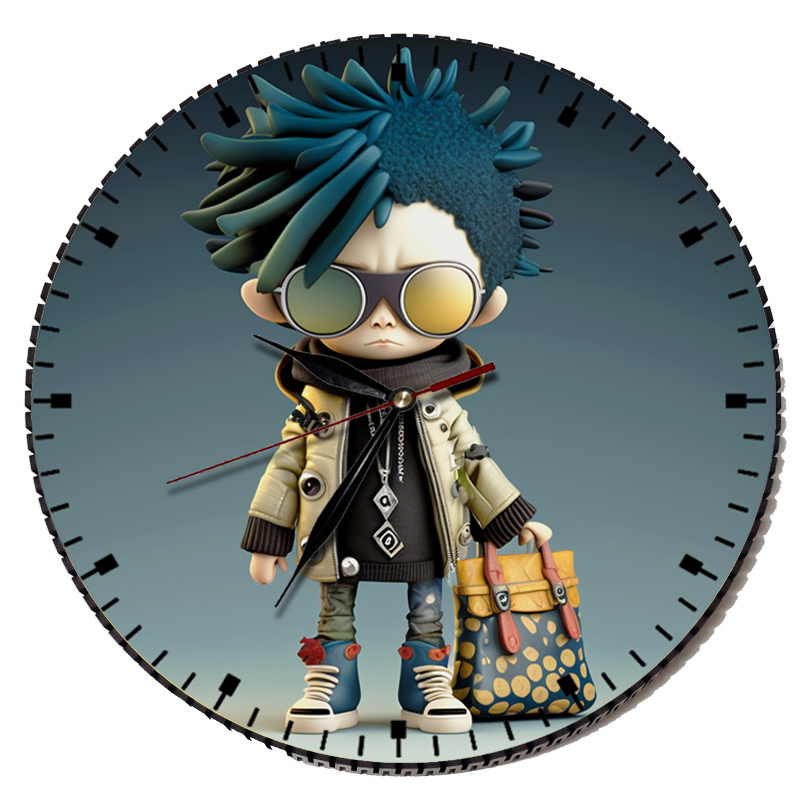 ساعت دیواری کودک مدل پسر