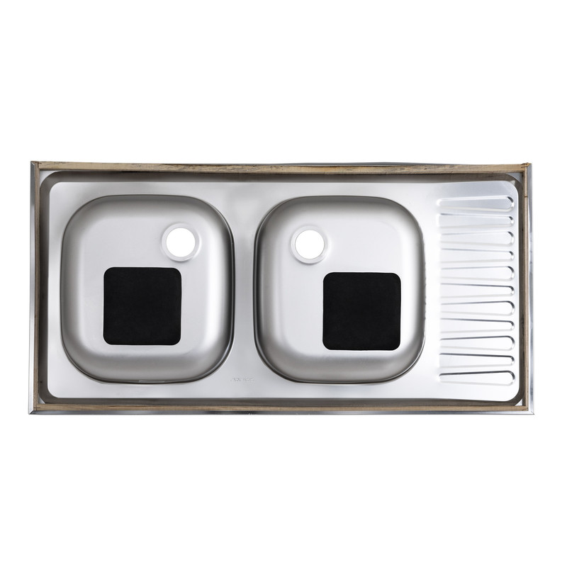 سینک ظرفشویی پرنیان استیل مدل PS 3102 روکار سینک ظرفشویی پرنیان استیل مدل PS 3102 روکار