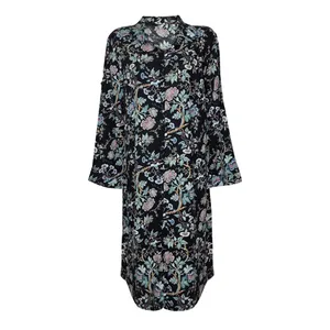 مانتو زنانه مدل نخی گل‌دار