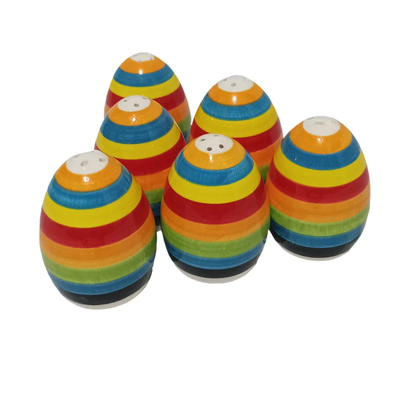 نمکدان طرح رنگین کمان مدل sd020 بسته 6 عددی