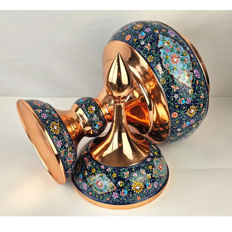 شکلات خوری میناکاری مسی مدل پرداز کد Pk15