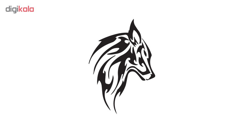 استیکر لپ تاپ طرح Wolfy کد 01
