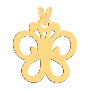 آویز گردنبند طلا 18 عیار زنانه فرشته مدل پروانه WNL-000511