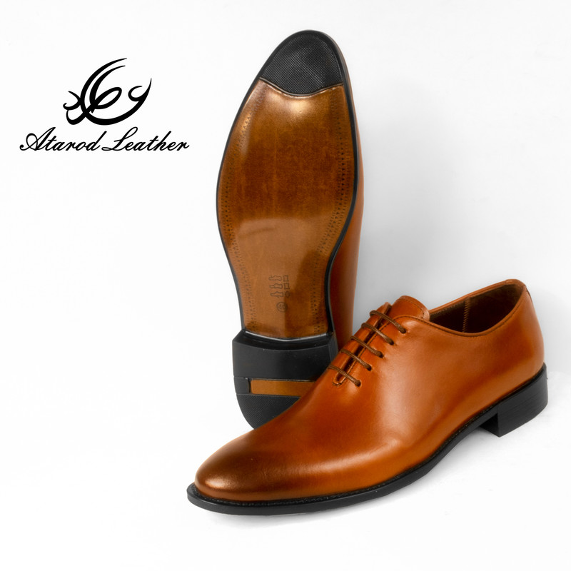 کفش مردانه چرم عطارد مدل چرم طبیعی کد SH235