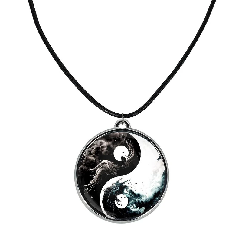 گردنبند خندالو مدل یین و یانگ کد 3053030519