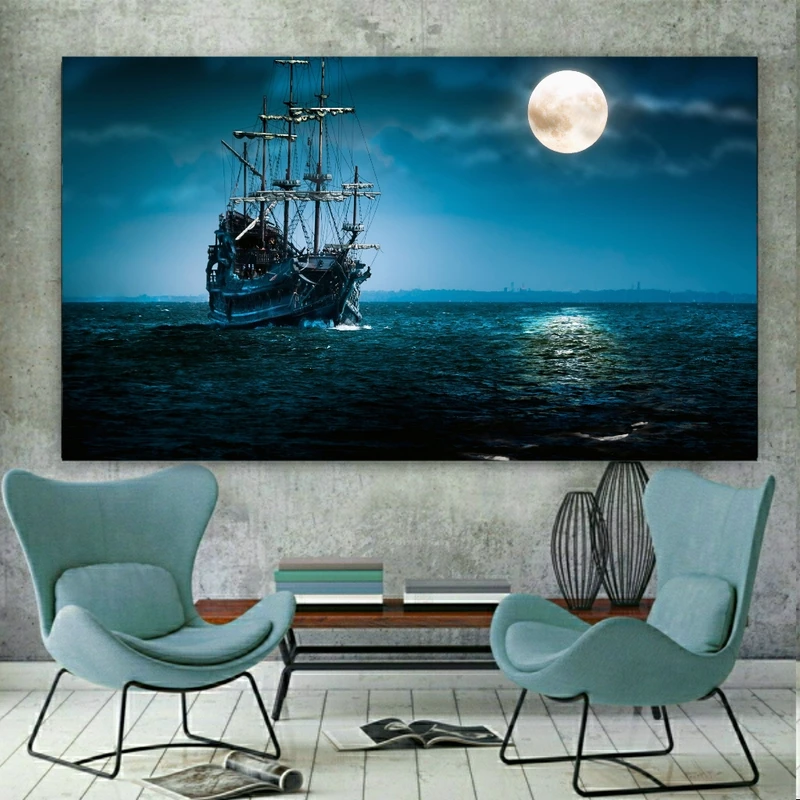  تابلو بوم طرح اسمان شب مدل PT676