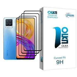 Cooling Olka Glass MIX003 Screen Protector For Realme 8 Pro Pack Of 3
