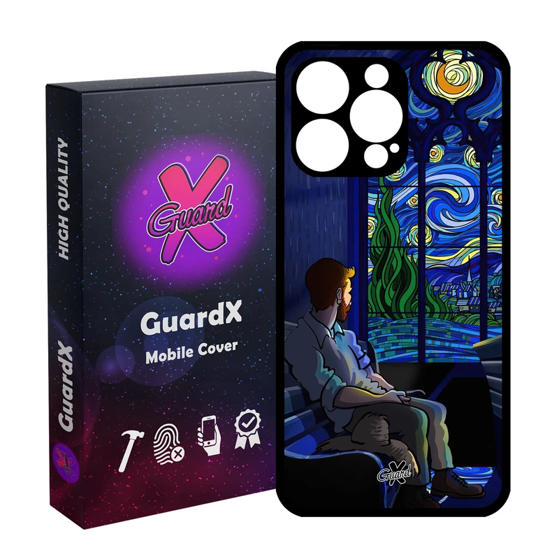 کاور گارد ایکس طرح Art مدل قاب Glass10583 مناسب برای گوشی موبایل اپل iPhone 15 Pro Max