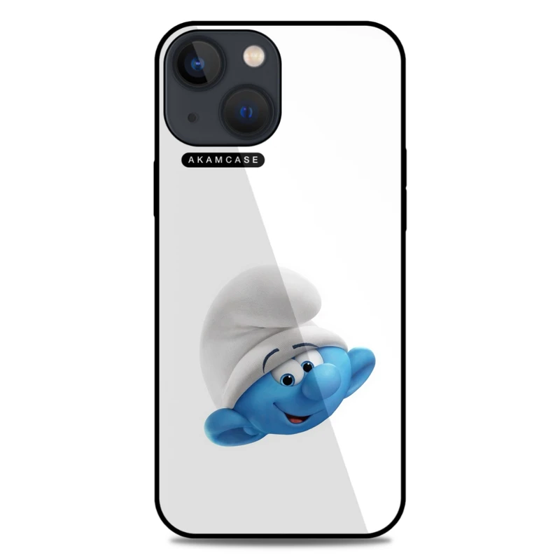 کاور آکام مدل AMC-WA13M-SMURFS-12 مناسب برای گوشی موبایل اپل iPhone 13 Mini