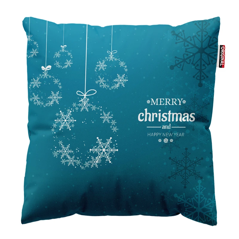 کوسن پاد آفرین مدل کریسمس مبارک کد PK402739 سایز 40*40 سانتی متر