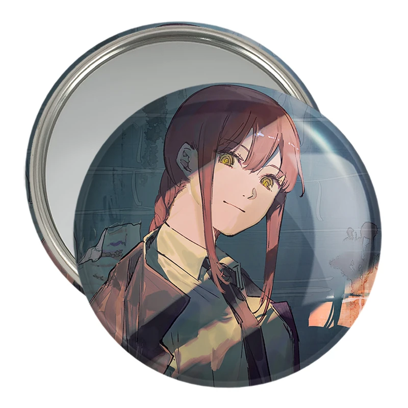 آینه جیبی خندالو مدل ماکیما انیمه مرد اره ای Chainsaw Man  کد 17880