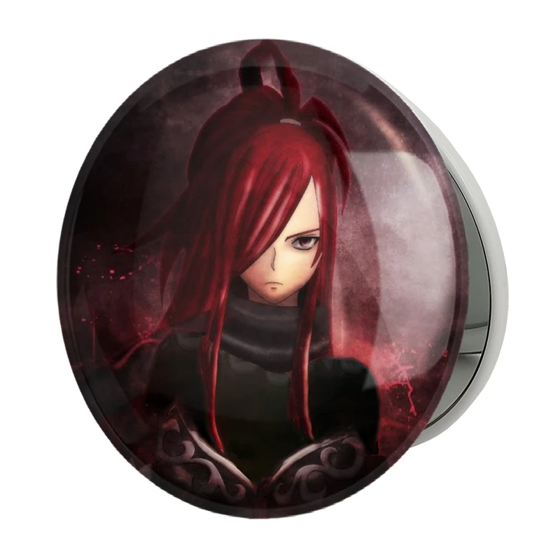 آینه جیبی خندالو طرح ارزا انیمه فری تیل Fairy Tail مدل تاشو کد 16473 