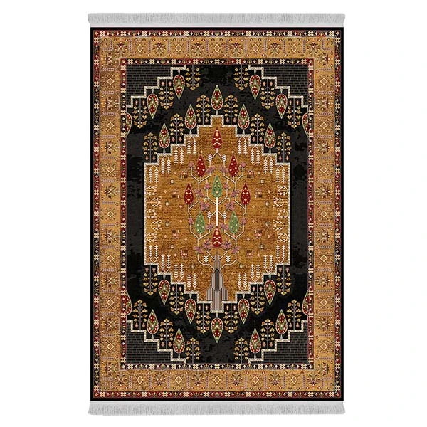 فرش پارچه‌ای دفه مدل فرشینه طرح مدرن کد 226