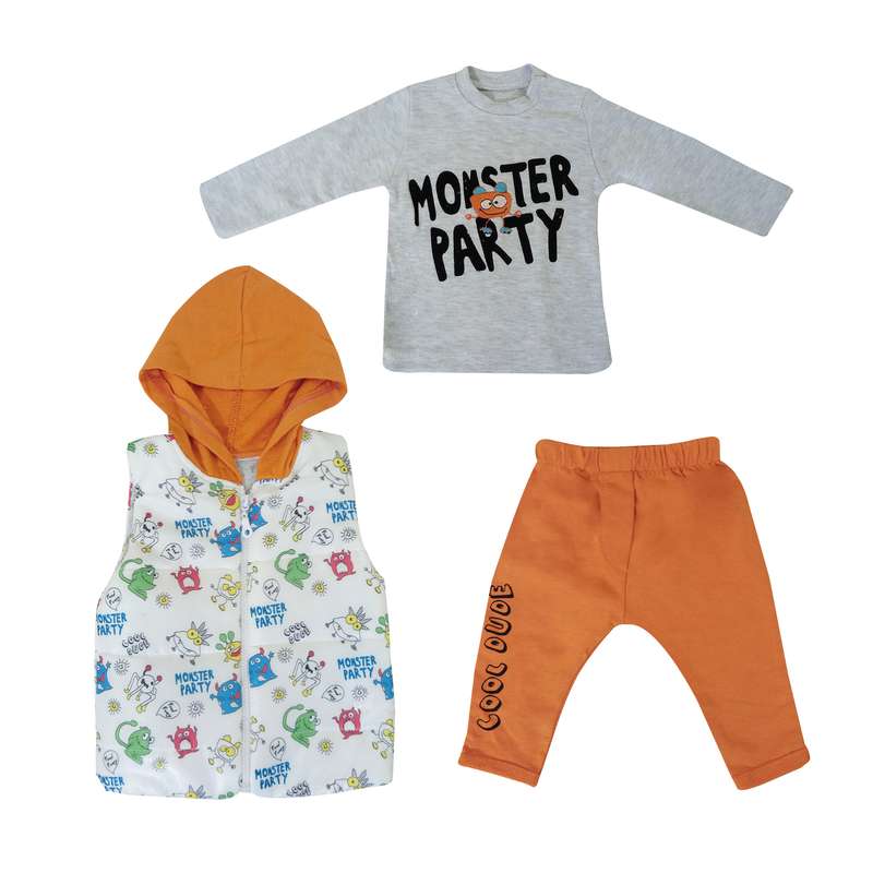 ست 3 تکه لباس نوزادی مدل HippIL by کد 1234