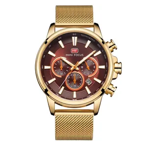 ساعت مچی عقربه‌ای مردانه مینی فوکوس مدل 0142GLD