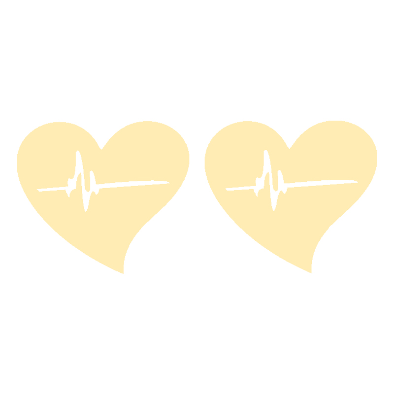 گوشواره طلا 18 عیار زنانه کرابو طرح ضربان قلب مدل Kr5217