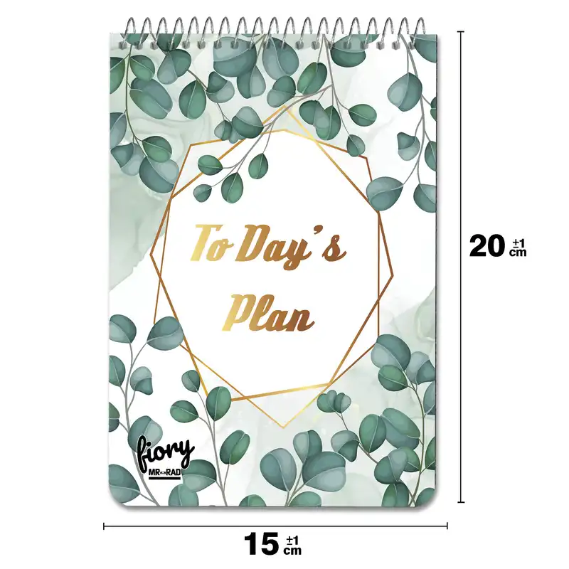 دفترچه یادداشت مستر راد مدل to do list طرح برگ کد fiory 1768