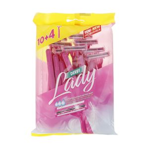 خود تراش دربی مدل Lady بسته 14 عددی