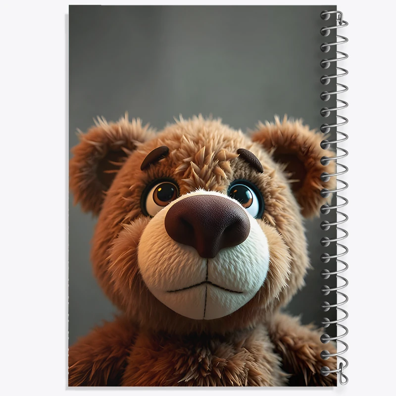 دفتر ژورنال نویسی 50 برگ خندالو مدل نقطه ای طرح عروسک خرس کد F7701