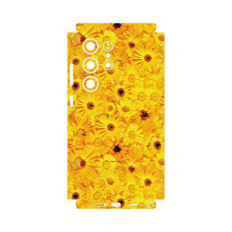 برچسب پوششی ماهوت مدل Yellow_Flower-FullSkin مناسب برای گوشی موبایل سامسونگ Galaxy S24 Ultra