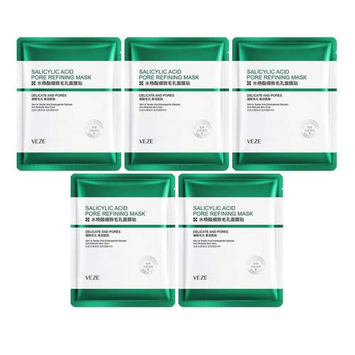 ماسک صورت وزه مدل سالیسیلیک اسید ضد جوش وزن 25 گرم بسته 5 عددی