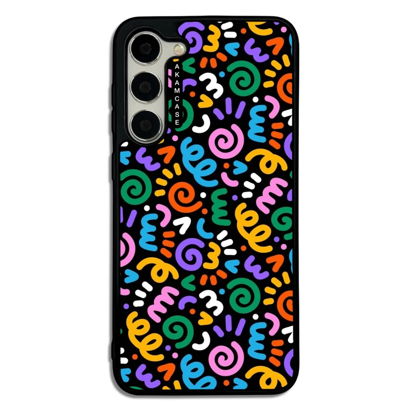کاور آکام مدل AMC-WSGS23P-DOODLE13 مناسب برای گوشی موبایل سامسونگ Galaxy S23 Plus