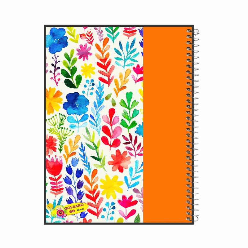دفتر مشق 60 برگ گلبرگ طرح گل و برگ کد 602033