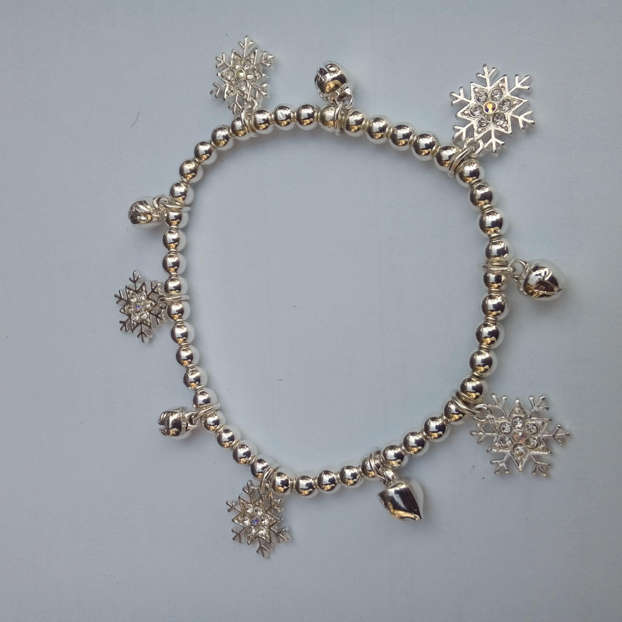 دستبند زنانه آی ام مدل دانه برف کریسمس