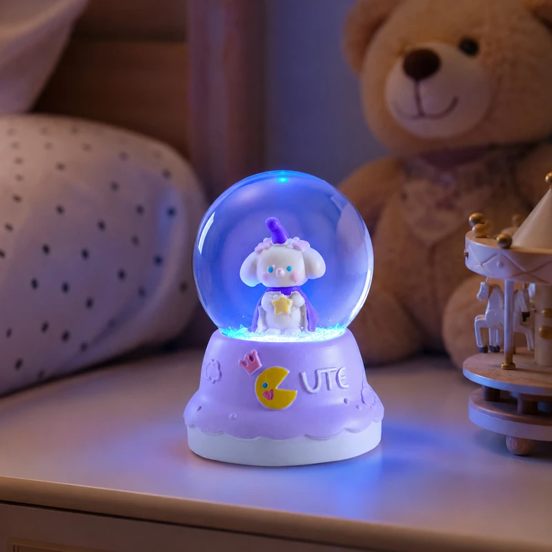 گوی چراغ‌دار مدل Cute با نور LED چشمک زن قرمز و آبی