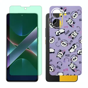 Glass Together model Green light screen protector suitable for Xiaomi Poco X7 Pro mobile phone with back cover sticker