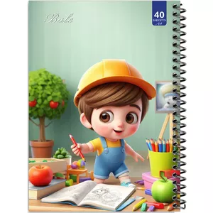 دفتر نقاشی 40 برگ انتشارات بله طرح پسرانه اتاق نقاشی کد A4-K602