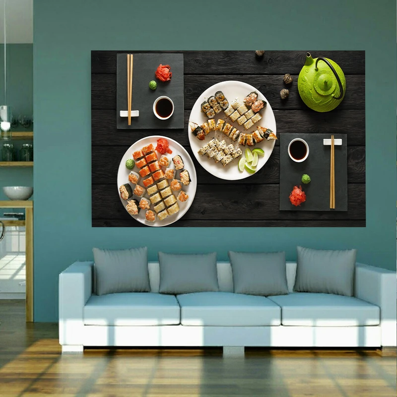تابلو بوم طرح فست فود مدل سوشی کد AR2557