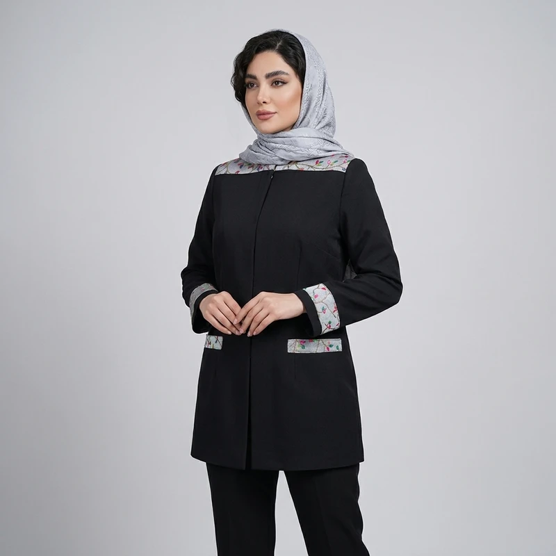مانتو جلوباز زیر باسن زنانه مدل 21