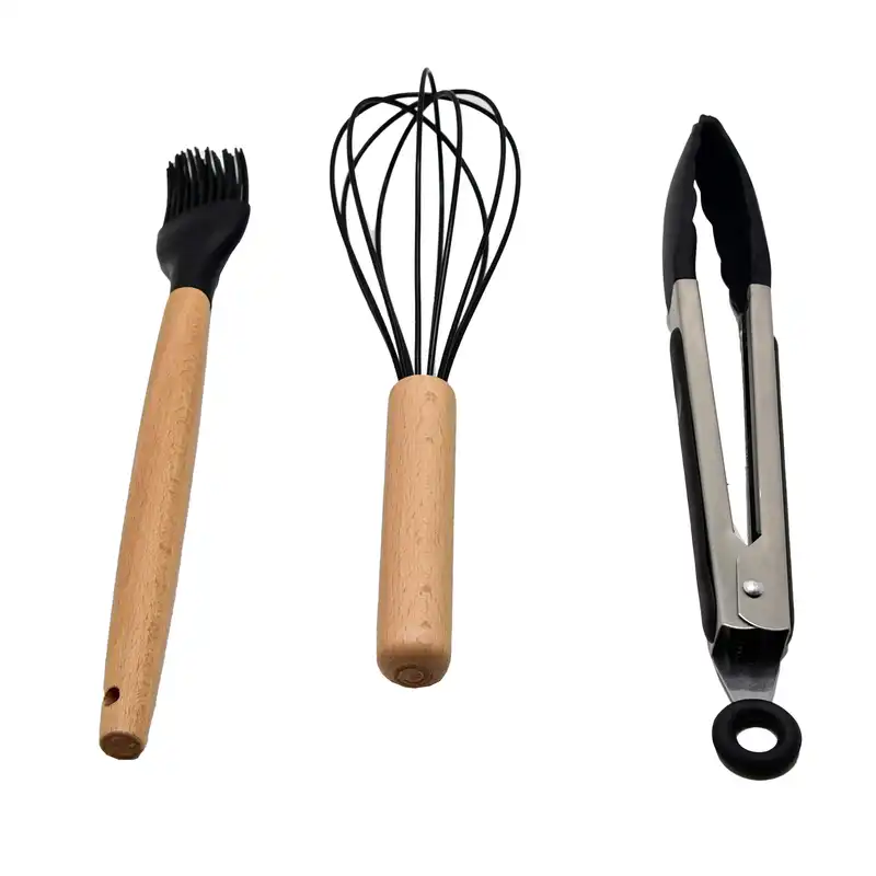 سرویس کفگیر و ملاقه 12 پارچه کیچن ست مدل سیلیکونی کد 01