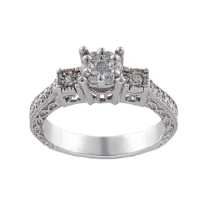 انگشتر نقره زنانه جواهری سون مدل 2083