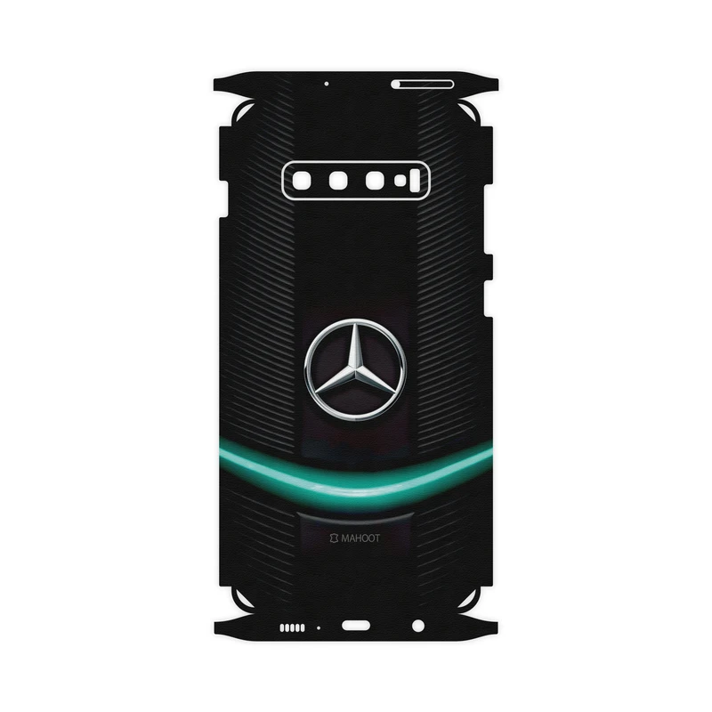 برچسب پوششی ماهوت مدل Mercedes-Benz-FullSkin مناسب برای گوشی موبایل سامسونگ Galaxy S10 Plus