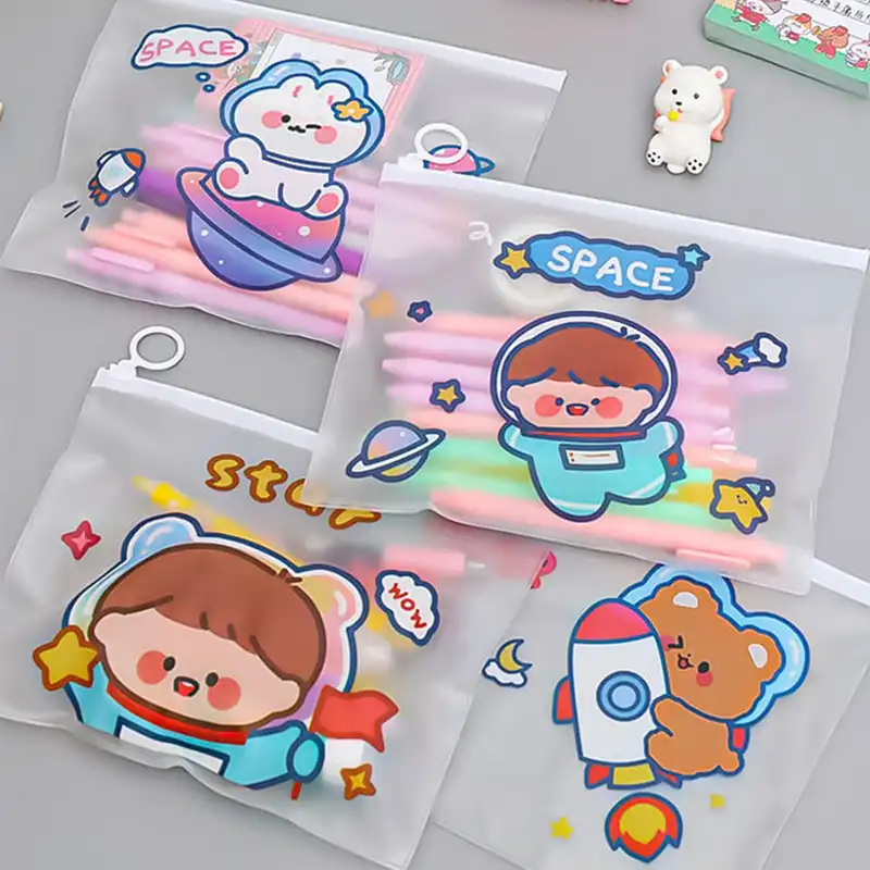 پوشه مدل زیپ دار طرح خرس فضانورد بسته 4 عددی