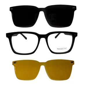 فریم عینک طبی ترد آی مدل مگنتی کد 5563 به همراه کاور آفتابی مجموعه 3 عددی