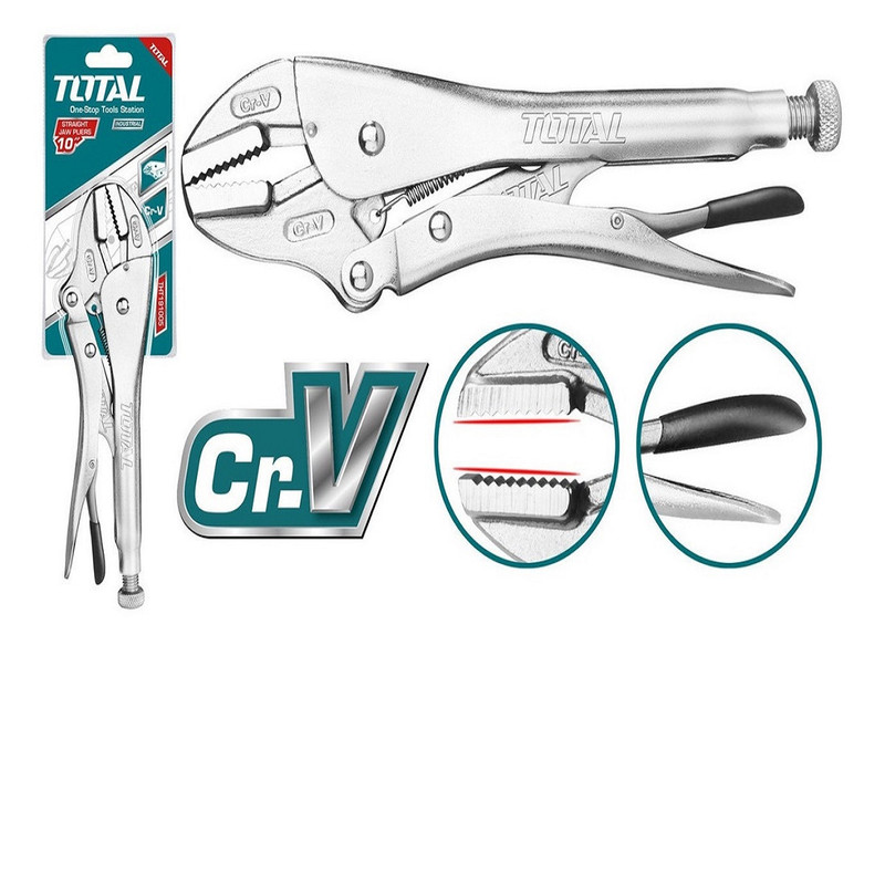 انبر قفلی صنعتی توتال مدل THT191005 سایز 10 اینچ