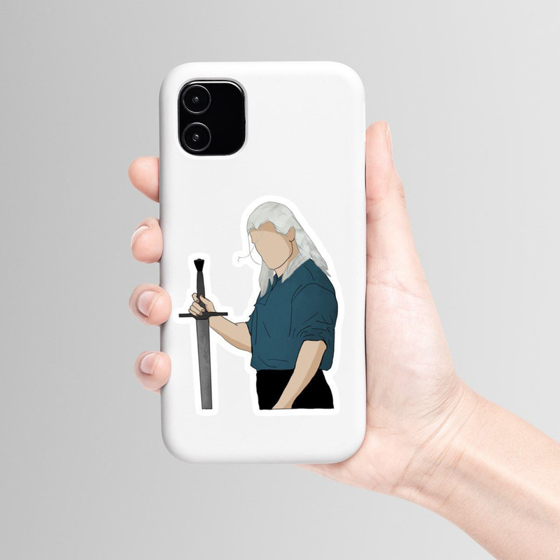 استیکر لپ تاپ و موبایل بووم طرح سریال ویچر کد mm3