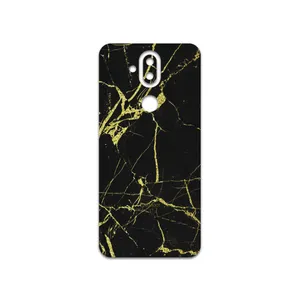 MAHOOT  Graphite-Gold-Marble Cover Sticker for Nokia 8.1